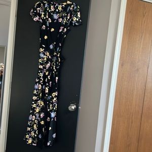 Free People printed long wrap dress. Size small